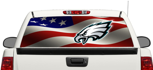 Philadelphia Eagles Fútbol Americano Bandera Ventana trasera Calcomanía Pegatina Camioneta SUV Coche 3