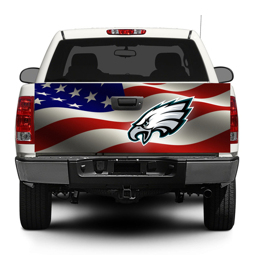 Philadelphia Eagles fútbol americano bandera portón trasero calcomanía envoltura camioneta SUV coche