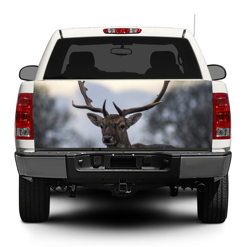 Etiqueta engomada de la etiqueta engomada de la puerta trasera del animal de los ciervos Wrap Pick-up Truck SUV Car