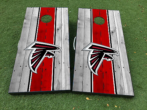 Atlanta Falcons Fútbol Cornhole Juego de mesa Etiqueta adhesiva ENVOLTURAS DE VINILO con LAMINADO
