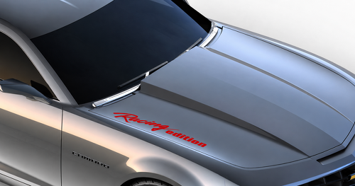 Racing Edition Lettering — Pegatina de vinilo (capó) para Chevrolet Camaro