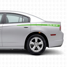 Calcomanía de vinilo lateral con franjas cónicas H/O 5.7L para Dodge Charger 2011-2014_3