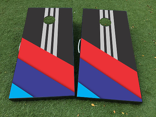 Juego de adhesivos envolventes para tablero Cornhole estilo BMW M Power Performance