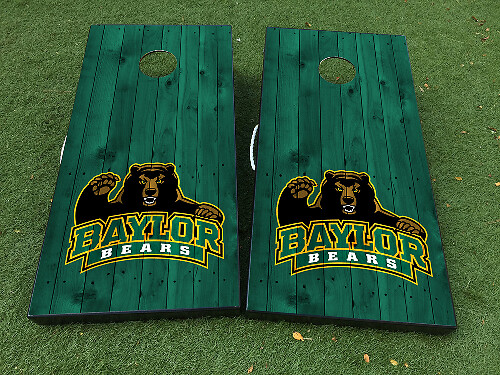 Set de Vinilo Adhesivo para Tablero de Cornhole Baylor Bears