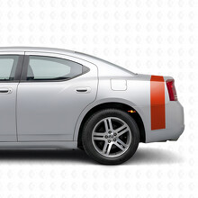 Calcomanía adhesiva de vinilo para borde de cama y maletero con raya de acento para Dodge Charger 2006-2010_7