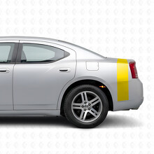 Calcomanía adhesiva de vinilo para borde de cama y maletero con raya de acento para Dodge Charger 2006-2010_9