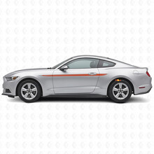 Calcomanía de vinilo lateral con franjas de contorno de acento para Ford Mustang 2015-2020_4