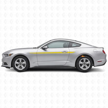 Calcomanía de vinilo lateral con franjas de contorno de acento para Ford Mustang 2015-2020_5