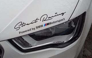 Set 2x pegatinas laterales de carrocería BMW Street Racing compatibles con BMW serie M
