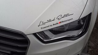2 pegatinas de edición limitada de Audi Motorsport compatibles con los modelos Audi.