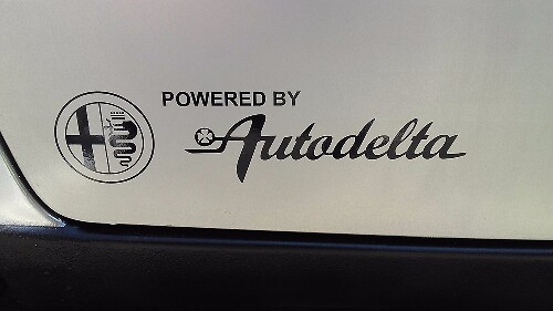 Kit de Calcomanías Laterales de Vinilo Autodelta para Alfa Romeo Spider Giulia