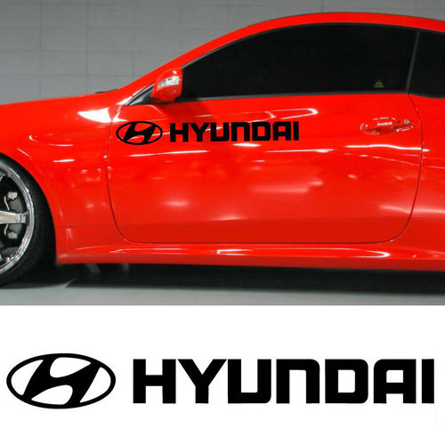 Etiqueta engomada de la etiqueta de los deportes de motor de Hyundai