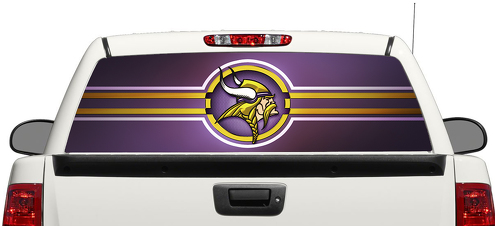 Calcomanía para ventana trasera de Minnesota Vikings NFL Pick-up Truck SUV Car 3