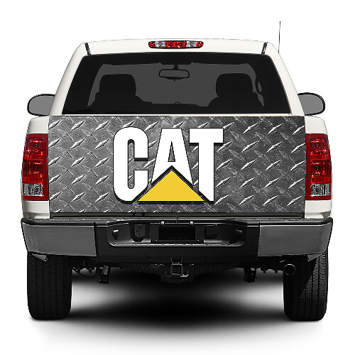 Vinilo adhesivo para portón trasero con logotipo CAT Caterpillar para camionetas SUV