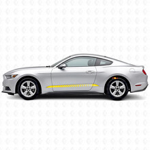 Kit de adhesivos de vinilo Strobe Stripes para la parte inferior lateral de Musclecar Musclecarmodel 2015-2020_5