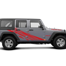 Calcomanía de vinilo con gráfico de huella de neumático para Jeep Wrangler Unlimited JK 3