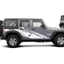 Adhesivo de vinilo gráfico lateral de salpicaduras de barro para Jeep Wrangler Unlimited JK_2
