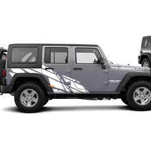 Calcomanía de vinilo gráfica de salpicadura recta para Jeep Wrangler Unlimited JK_2