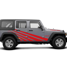 Kit de Calcomanías de Vinilo con Rayas Rectas para Jeep Wrangler JK_3