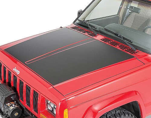 Calcomanía de vinilo para capó blackout para Jeep Cherokee XJ 1984-2001
