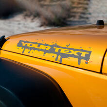 Calcomanía adhesiva de vinilo para capó con pintura salpicada para Jeep Wrangler Sahara Rubicon JK_2