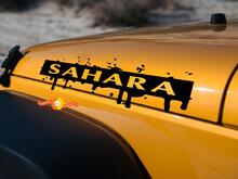 WRANGLER JEEP Calcomanía Etiqueta engomada salpicaduras de sangre capucha gráficos SAHARA o RUBICON JK 3