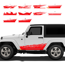 Vinilo adhesivo personalizado de gráficos para puertas laterales Splash para Jeep Wrangler JK_3