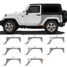 Gráficos Personalizados  Calcomanía de Vinilo Lateral Trasera para Jeep Wrangler JK_2