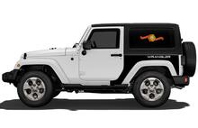 Calcomanía de JEEP Gráficos laterales del cuarto trasero 07-16 Wrangler JK 2 puertas 2
