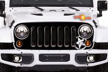 JEEP Calcomanía Pegatina Grill Blackout gráficos 07-16 Wrangler Rubicon 2