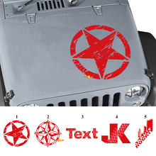 Calcomanía de vinilo para capó con gráficos personalizados para Jeep Wrangler Rubicon JK_3