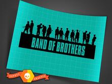 Band of Brothers U.S. Army 101st Airborne Division calcomanía pegatinas todos los colores 7 pulgadas de ancho 2
