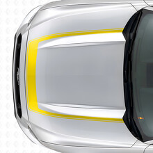 Franja con contorno exterior adhesivo de vinilo para capó Musclecar Musclecarmodel 2015-2020_5