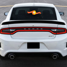 Calcomanía de vinilo para alerón trasero para Dodge Charger 2011-2014_2