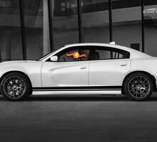 Dodge Charger Script Rocker Stripe banda lateral calcomanía Hemi Daytona RT GT Mopar gráficos se adapta a los modelos 2006-2020 2