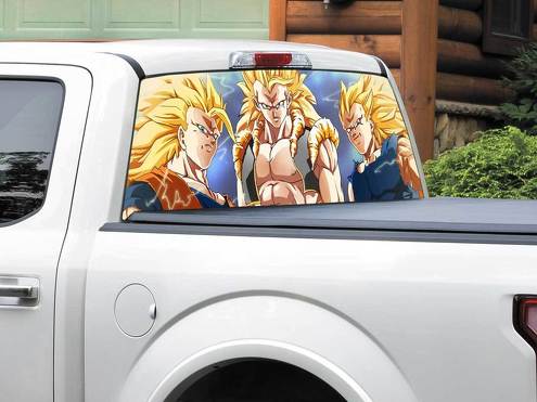 Anime Dragon Ball Dragon Ball Z Goku Super Saiyan pegatina para ventana trasera camioneta camioneta SUV coche cualquier tamaño