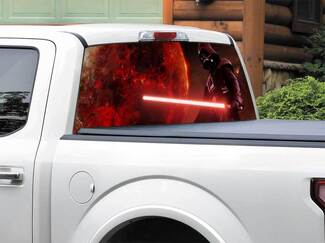 Darth Vader película ventana trasera calcomanía pegatina camioneta SUV coche de cualquier tamaño
