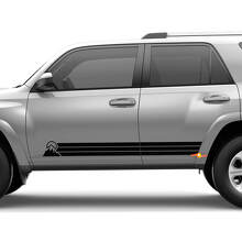 Heritage Retro Rocker Panel Stripes Mountains Calcomanía para Toyota 4Runner
 3