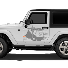 Calcomanía Vinilo Puerta Paisaje de Cactus para Jeep Wrangler Rubicon Sahara_2