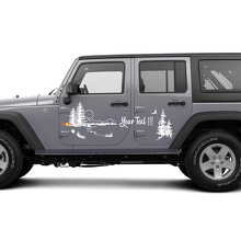 Pegatina Vinilo de Puertas con Paisaje Natural para Jeep Wrangler Rubicon Sahara 2