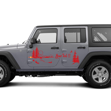 Pegatina Vinilo de Puertas con Paisaje Natural para Jeep Wrangler Rubicon Sahara 3