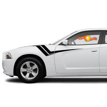 Juego de adhesivos laterales Z Hash en vinilo para Dodge Charger 2011-2014_3