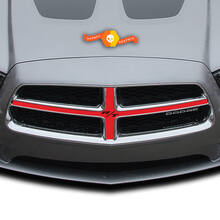 Dodge Charger Grill Cross Hair Hemi Decal Sticker Kit completo de gráficos para modelos 2011-2014 2