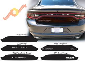 Dodge Charger Trunk Blackout Hemi RT Calcomanía Calcomanía Kit completo de gráficos para modelos 2015-2020