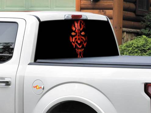 Star Wars Episodio I La amenaza fantasma Calcomanía para ventana trasera Camioneta SUV Coche de cualquier tamaño