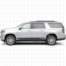 Tiras de Vinilo Topográficas para Puertas y Paneles de Estribo para Chevrolet Suburban T1XX 2021-2024_2