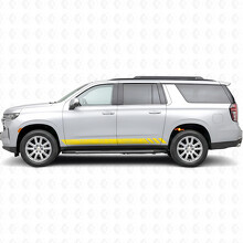 Tiras de Vinilo Topográficas para Puertas y Paneles de Estribo para Chevrolet Suburban T1XX 2021-2024_3