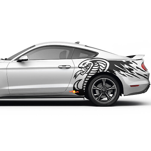 Calcomanías laterales Cobra Gráficos Pegatinas Mustang GT para Ford Mustang
