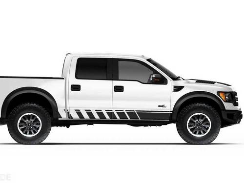 Ford Raptor Truck F-150 Bed Side Rocker Panel Stripes calcomanías gráficas pegatinas para modelos 2010-2014