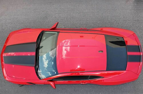 Twin Rally Pinstripe Kit — Adhesivo de vinilo (capó, maletero) para Chevrolet Camaro 2010-2013